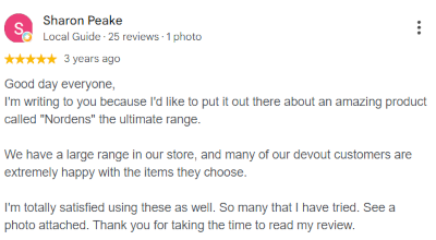Customer review